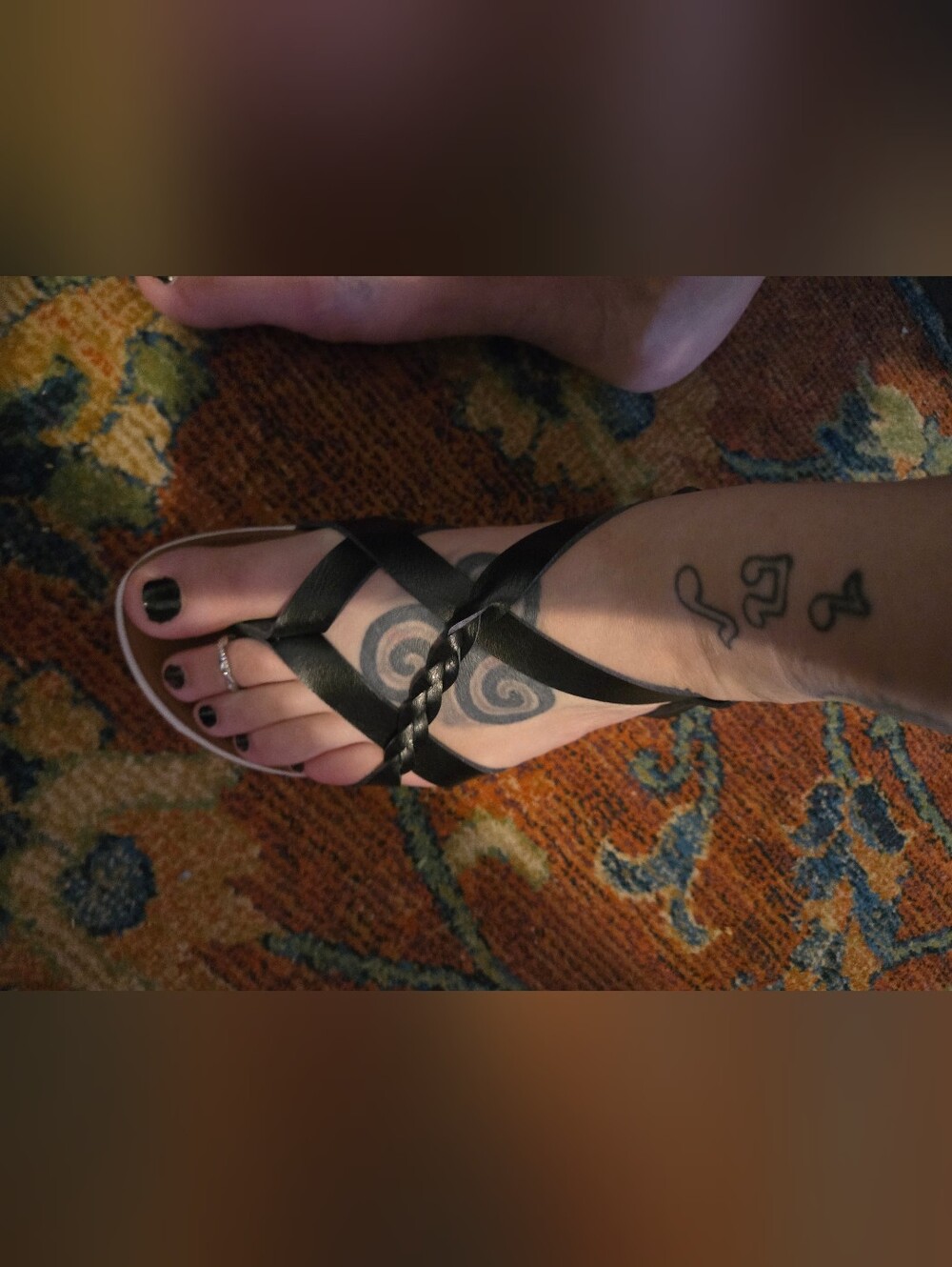 Not Rated Black Braided Strappy Women’s Sandals